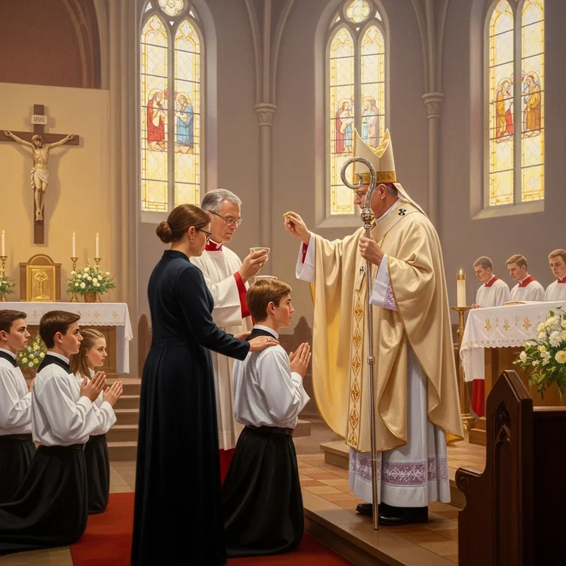 Ile trwa bierzmowanie? Od przygotowań po samą uroczystość – wszystko, co musisz wiedzieć - Kluczowe momenty liturgii: Co dokładnie dzieje się podczas uroczystości?