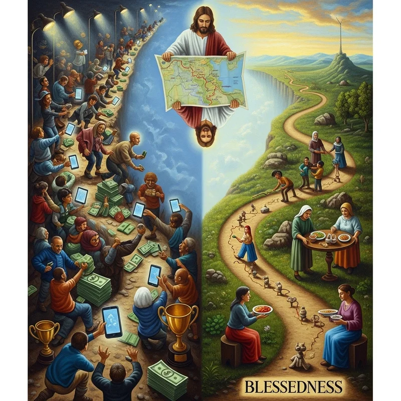 Kazanie na Górze: 8 błogosławieństw, które są rewolucyjną instrukcją szczęśliwego życia. - Błogosławieństwa a 'recepty na sukces' współczesnego świata – dlaczego to dwie różne drogi?