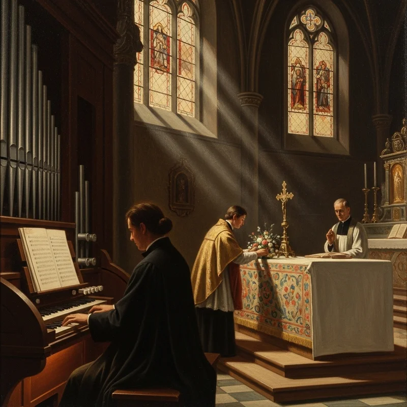 Ile wynosi koszt pogrzebu w kościele? Analiza opłat i zwyczajów w polskich parafiach - Dodatkowe posługi i ich koszty: organista, kościelny i dekoracja świątyni.